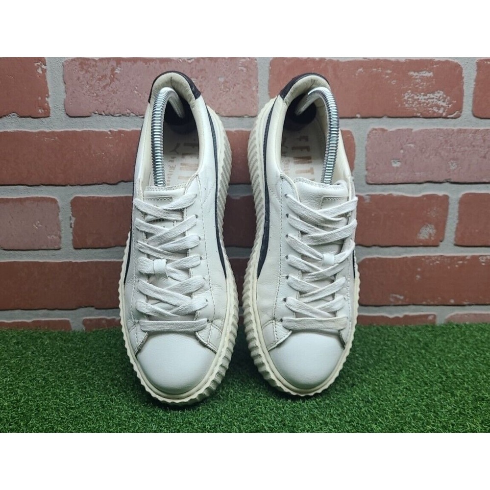 Puma Rihanna Creeper Fenty Leather Traditional White Black 364462 01 Sz 8.5 - Picture 8 of 12